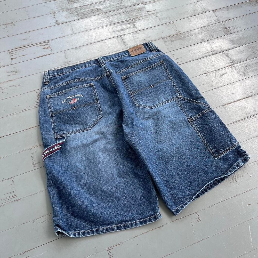 US Polo Association streetwear y2k super baggy carpenter jorts